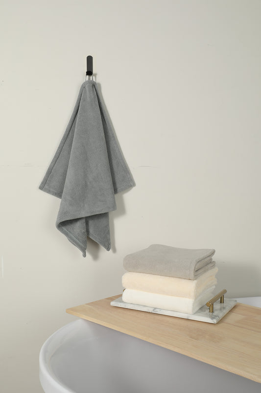 Dark Grey Face Towel - منشفة وجه رمادية داكنة - DrSleeep.ae