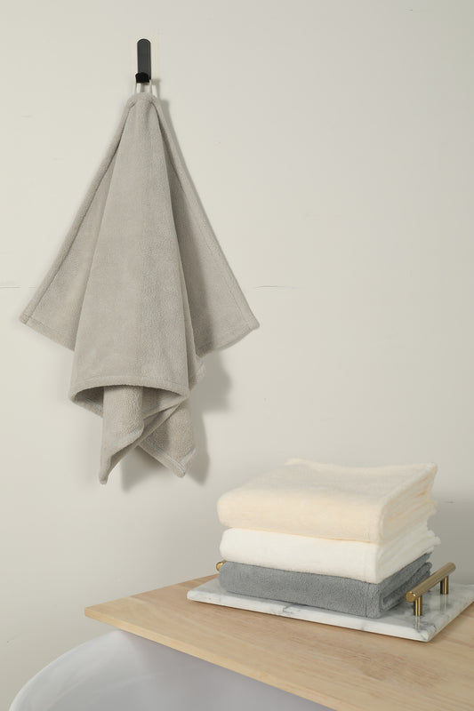 Light Grey Face Towel - منشفة وجه رمادية فاتحة - DrSleeep.ae
