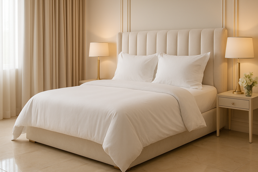 Image of Bamboo Sheets: "Ultra-soft bamboo sheets from DrSleeep for cooler, more comfortable sleep."