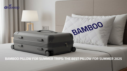 Bamboo pillow for summer trips