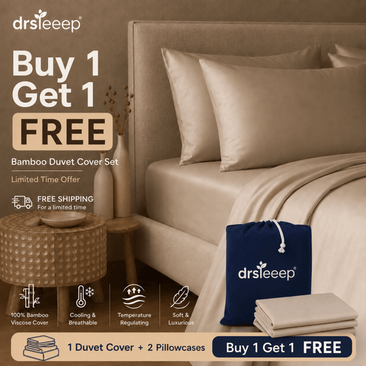 Bamboo Duvet Cover Set - Breathable, Temperature Regulating Bedding | DrSleeep UAE