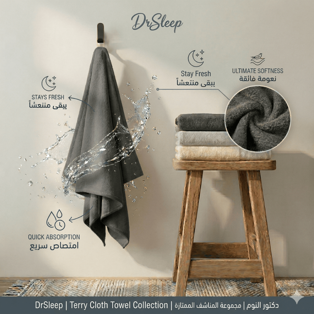 Dark Grey Medium & Large & X Large Bath Towel
