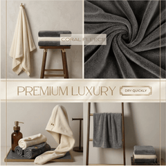 The Palace Bundle — Coral Fleece Set for 4 Adults + 4 Kids | DrSleeep
