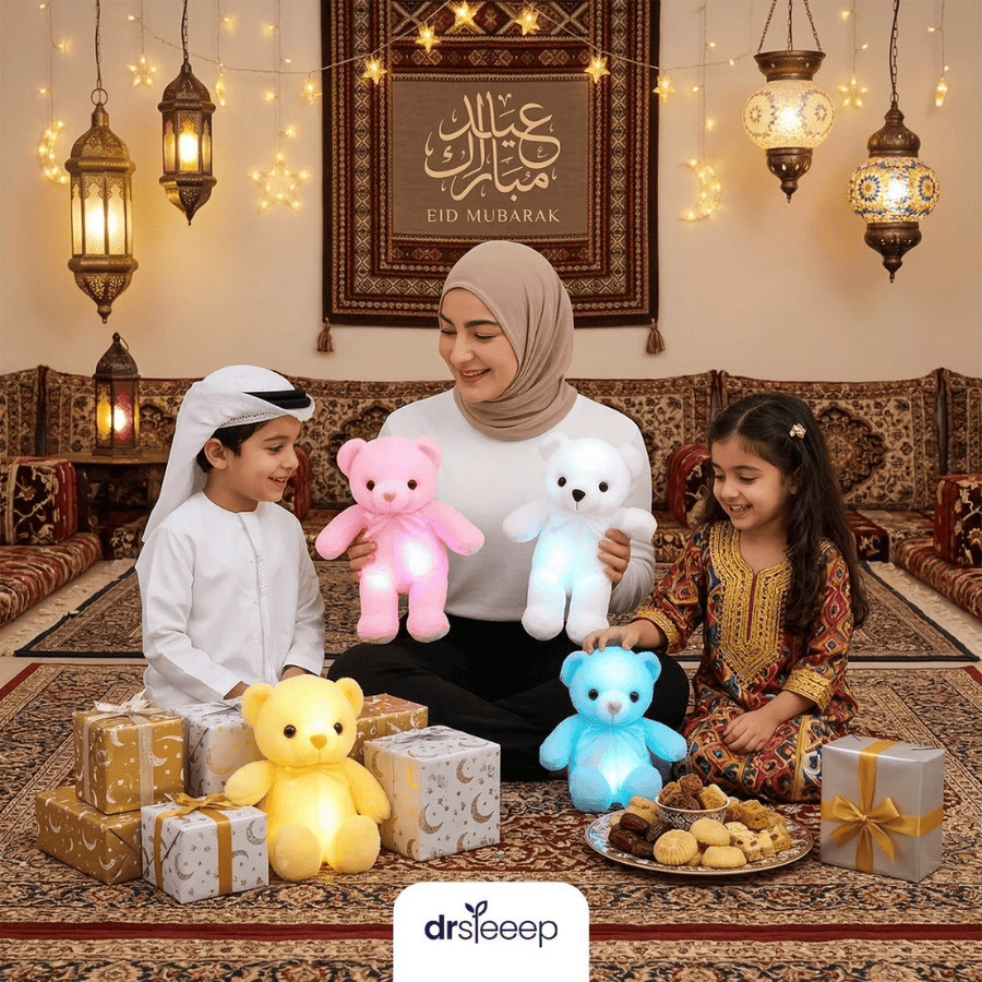 GlowBear 30cm Ultra-Soft Plush Toy – 3 Colors | DrSleeep UAE