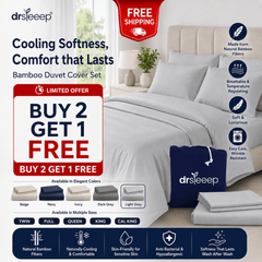 Bamboo Duvet Cover Set - Breathable, Temperature Regulating Bedding | DrSleeep UAE
