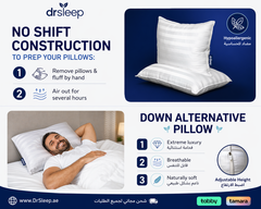 2 Adjustable Down Alternative Pillows
