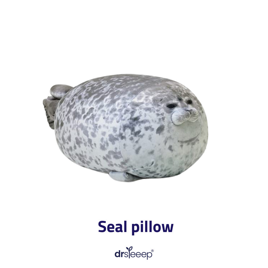 Cute Seal Plush Pillow – Soft Chubby Design by DrSleeep UAE