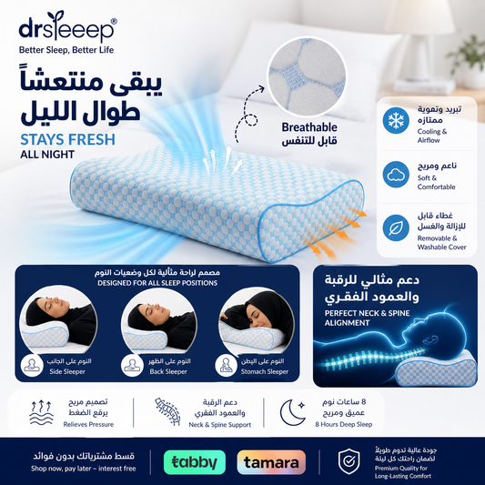 وسادة كونتور الإسفنج الذاكرة - DrSleeep