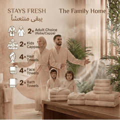 The Family Home Bundle — Coral Fleece Set for 2 Adults + 2 Kids | DrSleeep