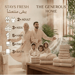 The Generous Home Bundle — Coral Fleece Set for 2 Adults + 3 Kids | DrSleeep