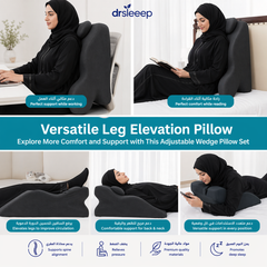 Wedge Prone Pillow – Memory Foam Neck & Spine Support by DrSleeep