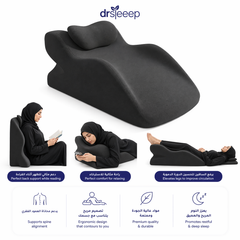 Wedge Prone Pillow – Memory Foam Neck & Spine Support by DrSleeep