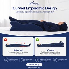 Wedge Prone Pillow – Memory Foam Neck & Spine Support by DrSleeep