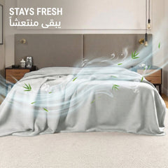 Bamboo Flat Sheet Only - stays fresh | يبقى منتعشاً - DrSleeep UAE