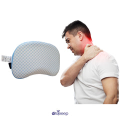 Curved Neck Pillow with Dual-Height Memory Foam