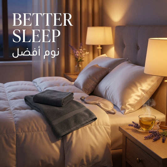 Dark Grey Face Towel - better sleep | نوم أفضل - DrSleeep UAE