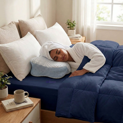 DrSleeep Cervical Memory Foam Pillow - spine alignment - DrSleeep UAE