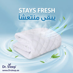 Mattress Pad 100% Viscose Derived from Bamboo - Pillow one - stays fresh | يبقى منتعشاً - DrSleeep UAE