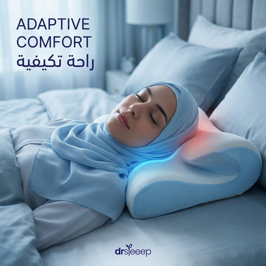 Sleeping Ice Cooling Pillow - adaptive comfort | راحة تكيفية - DrSleeep UAE