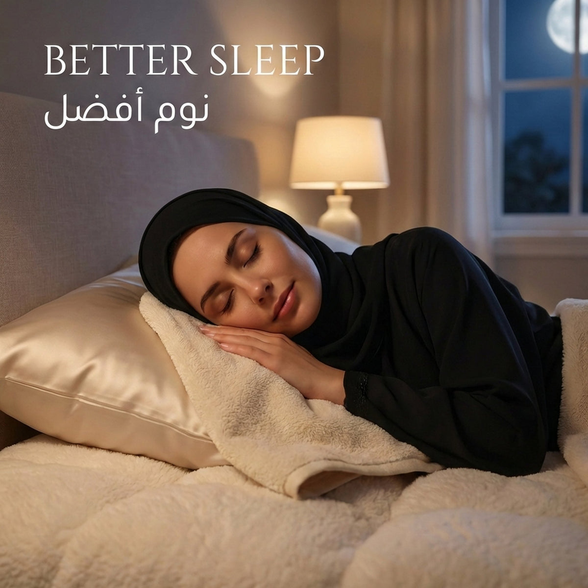 White Face Towel - better sleep | نوم أفضل - DrSleeep UAE