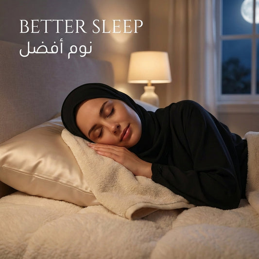 White Face Towel - better sleep | نوم أفضل - DrSleeep UAE