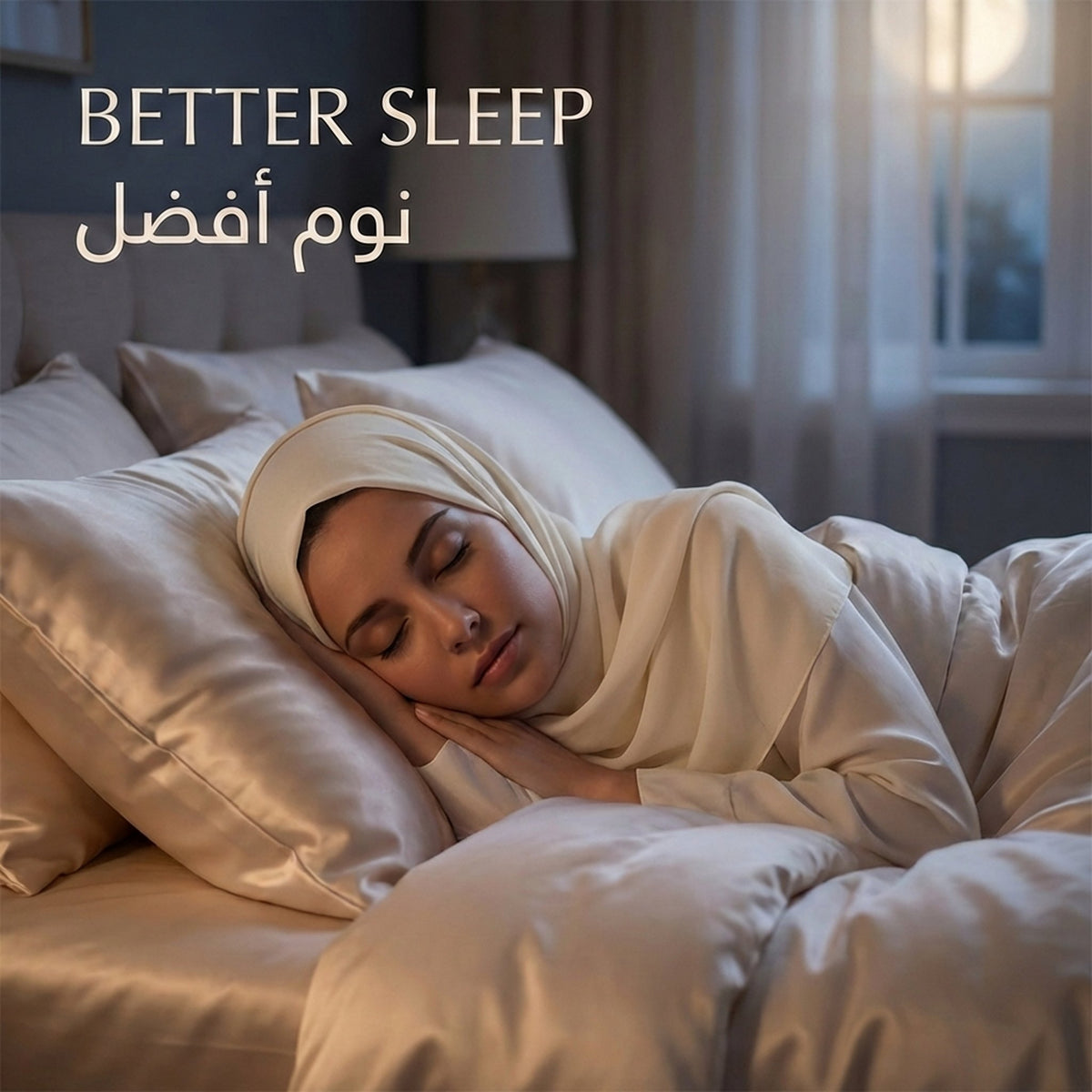 White Hair Towel - better sleep | نوم أفضل - DrSleeep UAE